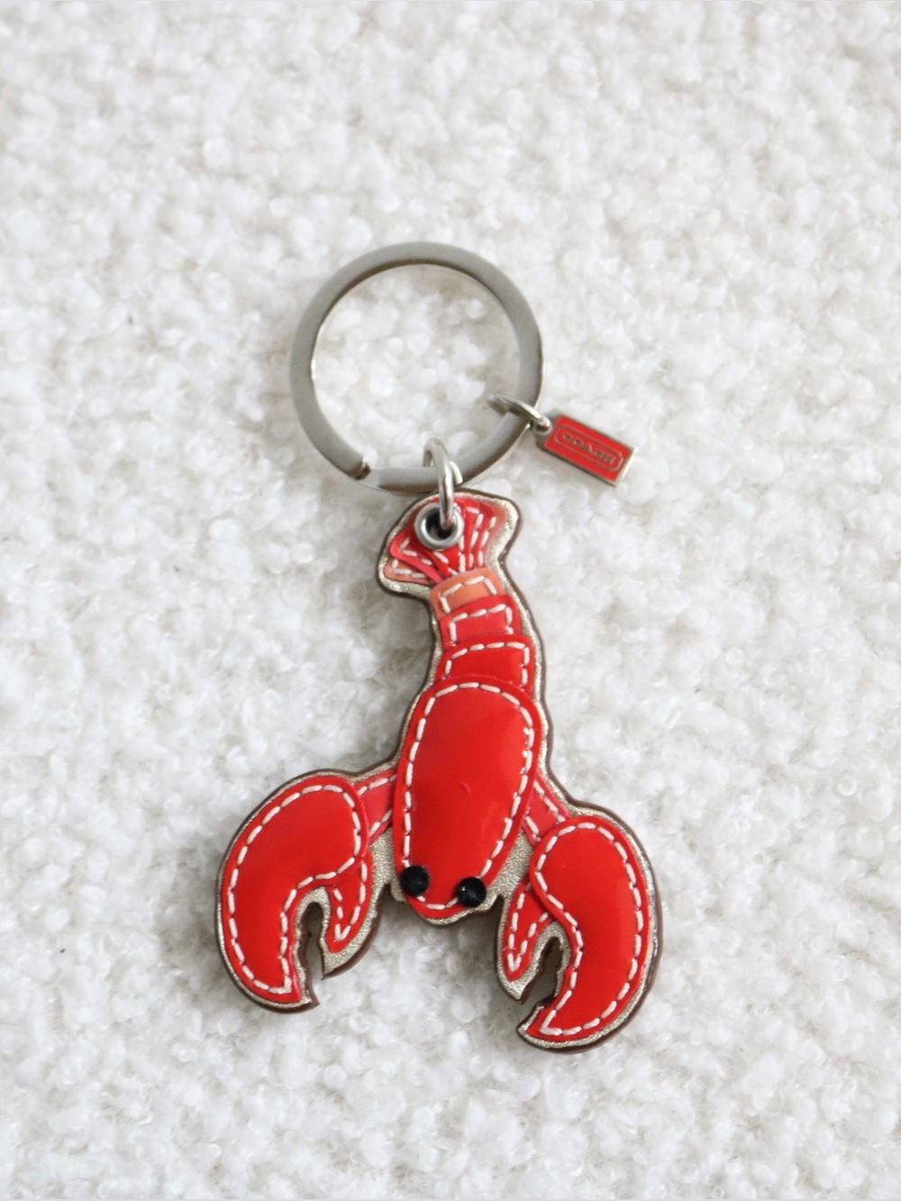 Vintage Coach Lobster Keychain Bag Charm